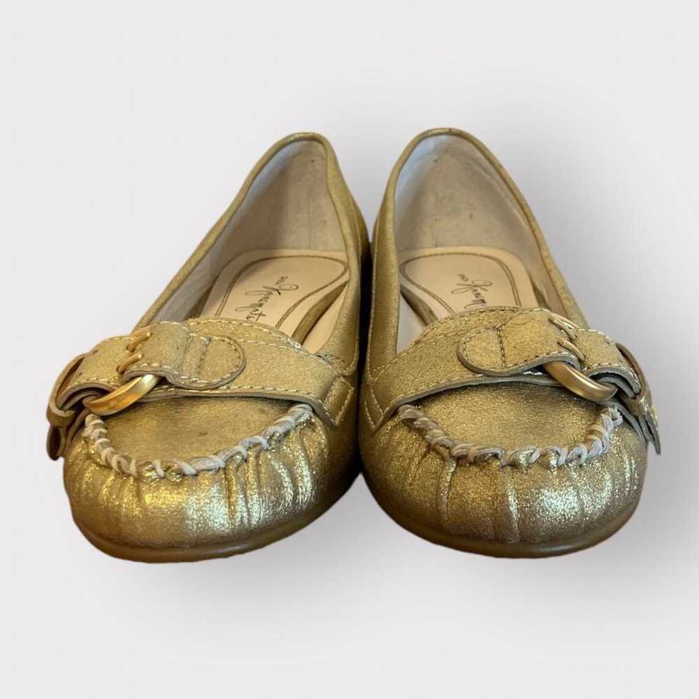 GINZA Kanematsu Gold Leather Pumps - image 3