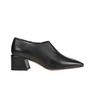 VINCE Delancy Leather Ankle Low Bootie Black 8.5 B