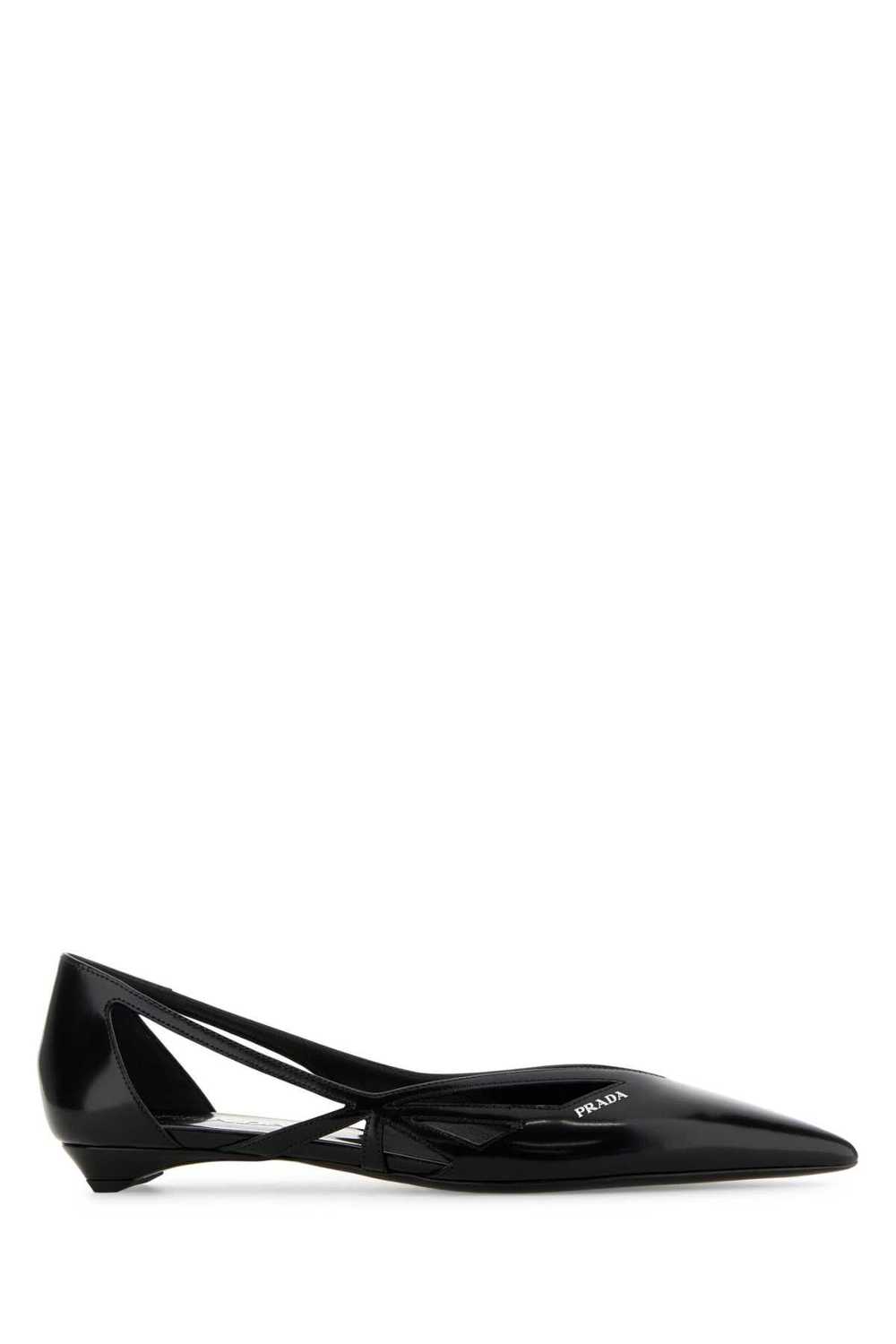 Prada Black Leather Ballerinas - image 1