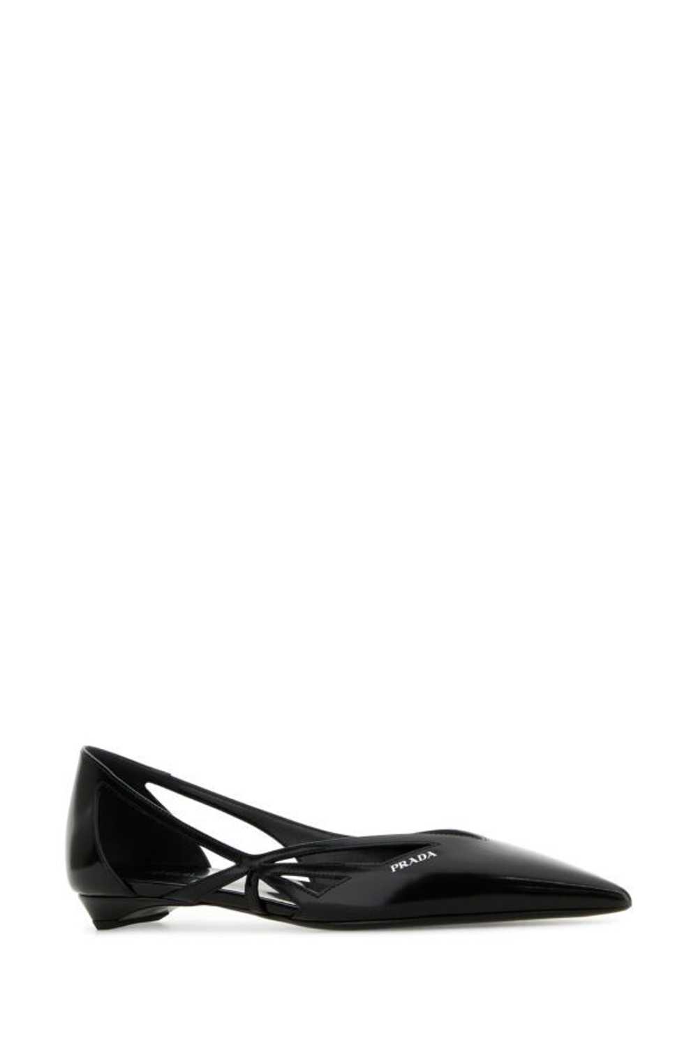 Prada Black Leather Ballerinas - image 4