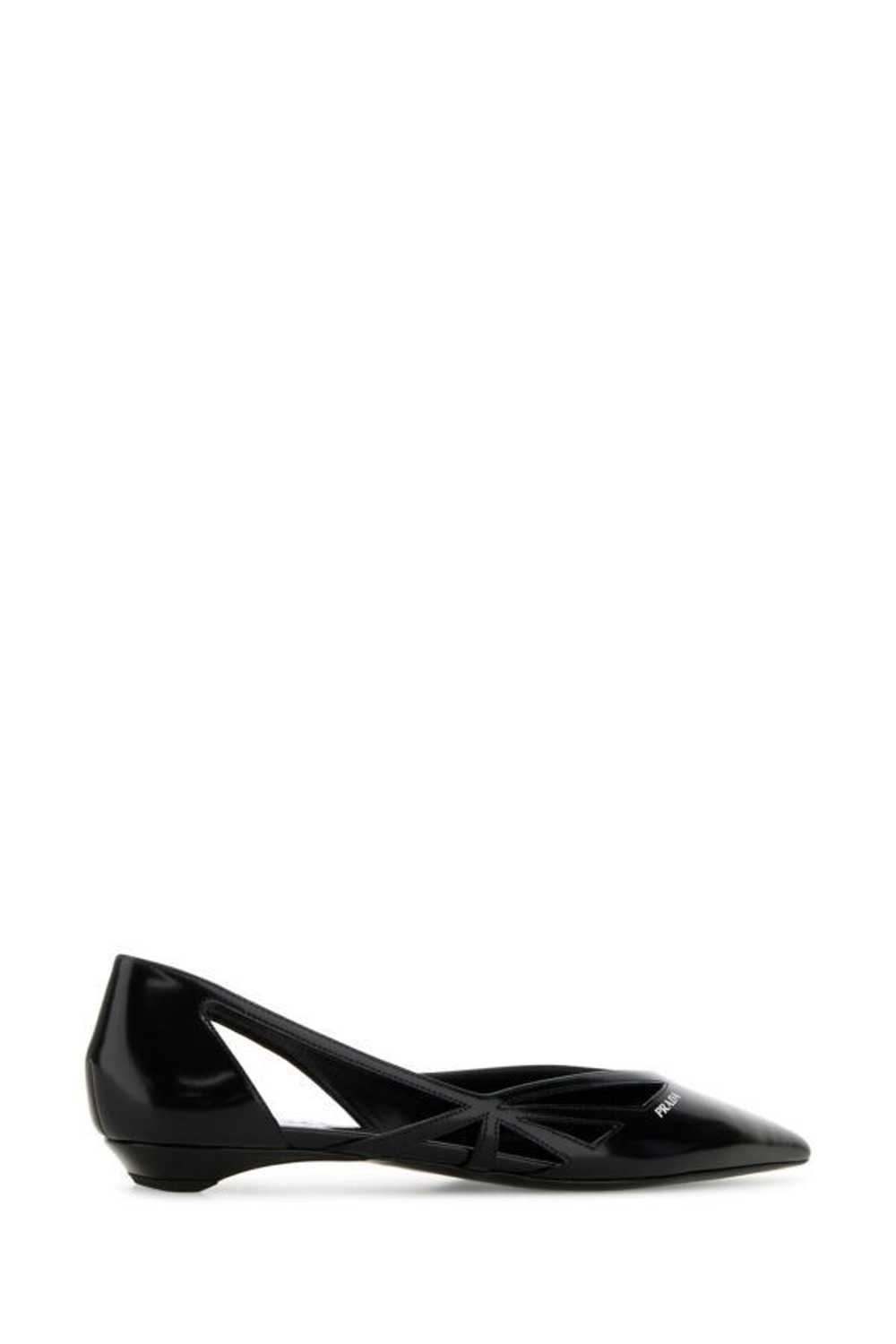 Prada Black Leather Ballerinas - image 5