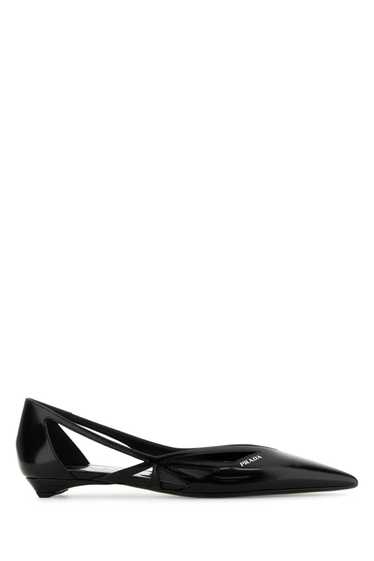 Prada Black Leather Ballerinas