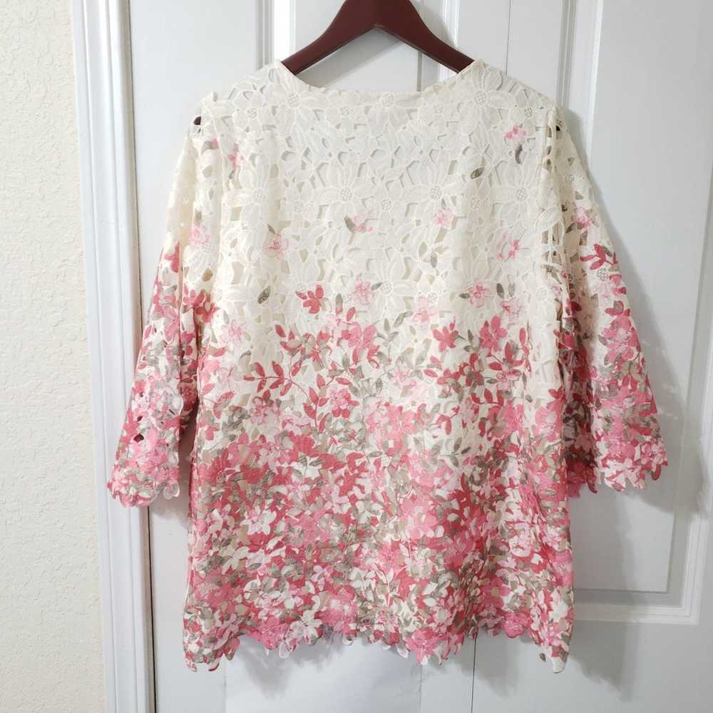 Charter Club Ombre Lace Overlay Tunic Top Size La… - image 5