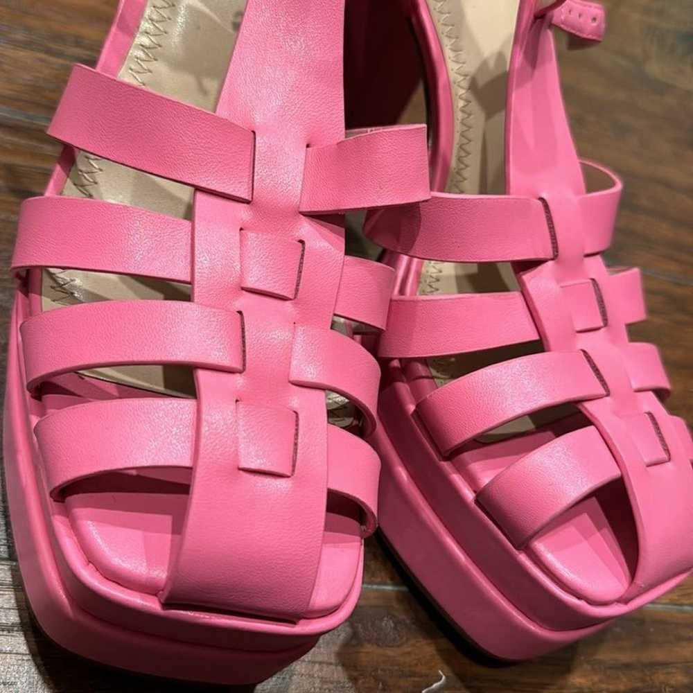 NEW! BP Pink Amaya Fisherman Platform Sandals - S… - image 12