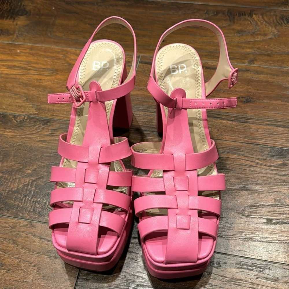 NEW! BP Pink Amaya Fisherman Platform Sandals - S… - image 4