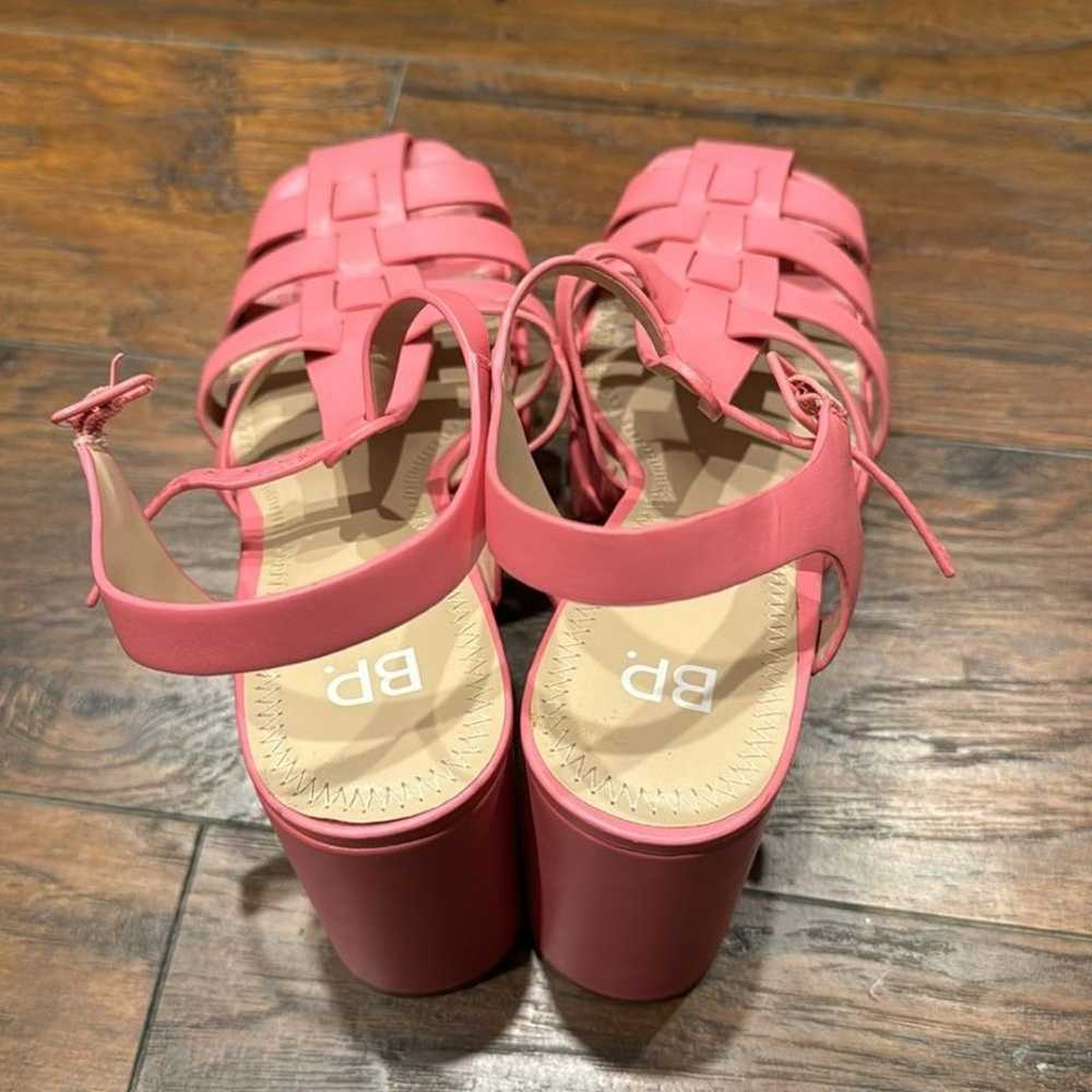 NEW! BP Pink Amaya Fisherman Platform Sandals - S… - image 5