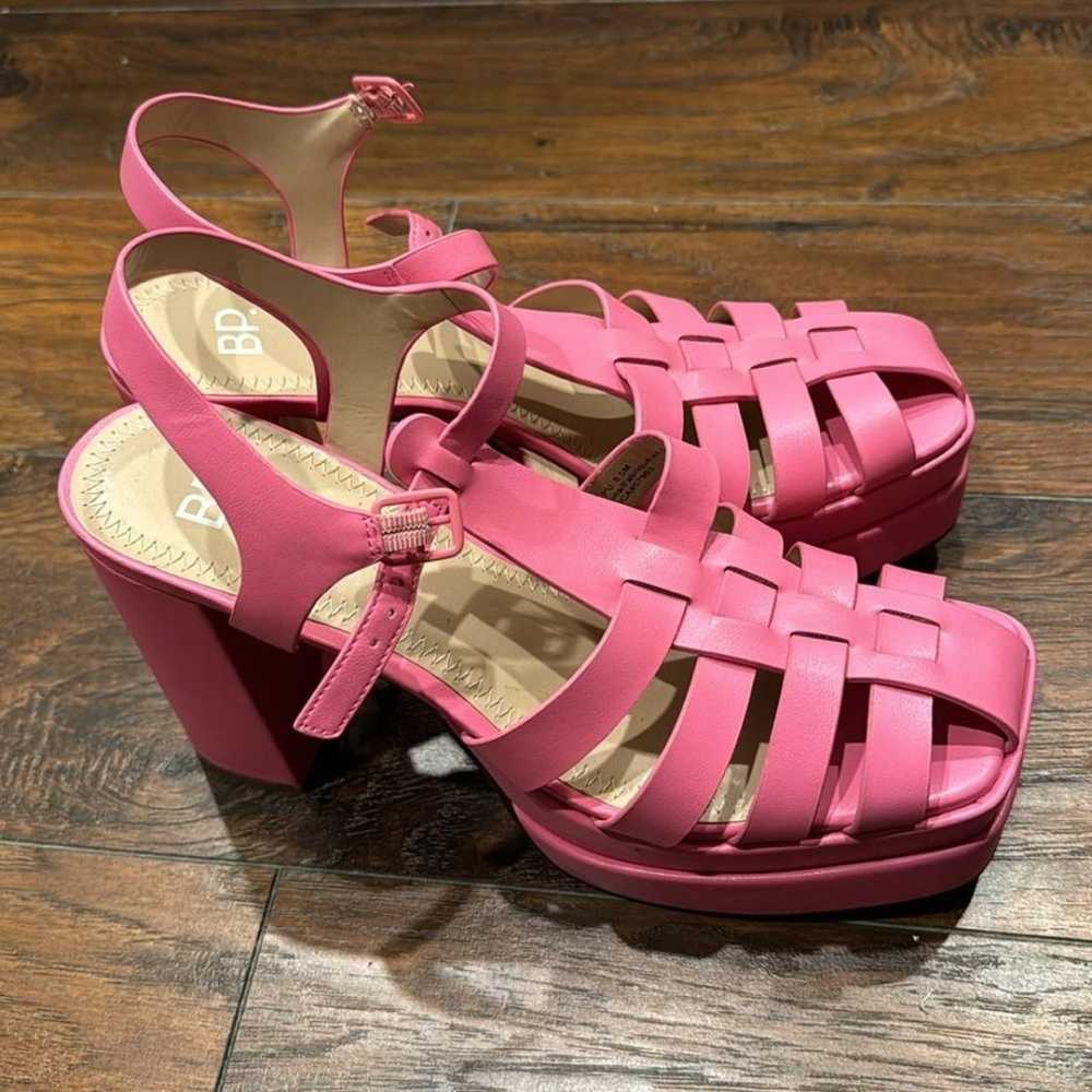 NEW! BP Pink Amaya Fisherman Platform Sandals - S… - image 6