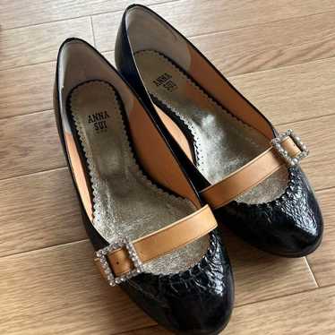 Anasui elegant, grown-up cute leather pumps with … - image 1