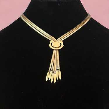 Vintage Monet Tassel Choker cheapest Necklace