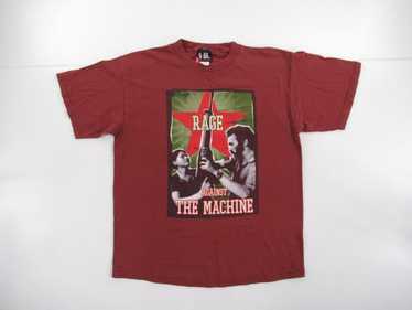 00s RAGE AGAINST THE MACHINE tシャツ giant Vintage 90s Rage Against the Machine Brown T-Shirt Giant Tag