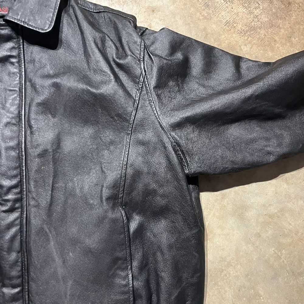 Leather × Leather Jacket × Vintage Vintage 2000s … - image 2