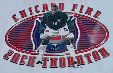 Chicago Fire Zach Thornton. Jersey Tshirt sz L - image 1