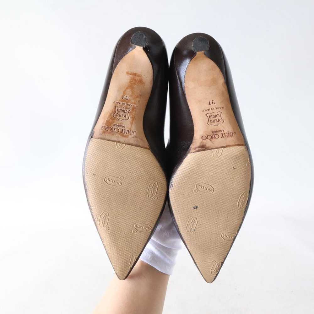 Jimmy Choo pumps, pointed toe, dark brown, size 3… - image 10