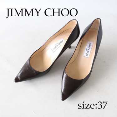 Jimmy Choo pumps, pointed toe, dark brown, size 3… - image 1