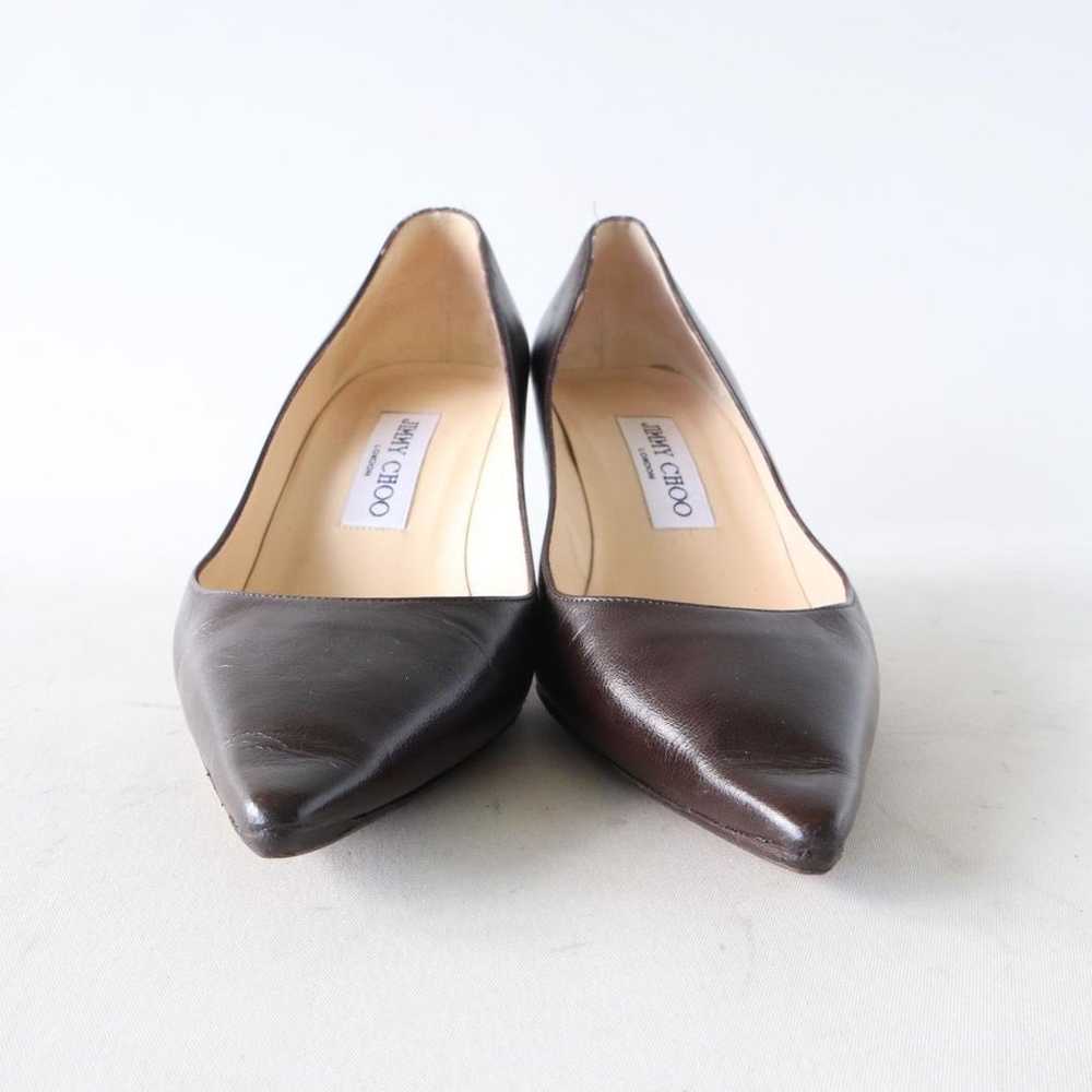 Jimmy Choo pumps, pointed toe, dark brown, size 3… - image 3