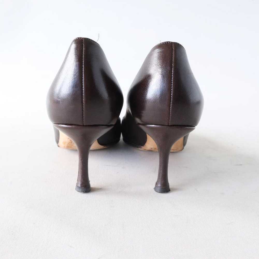 Jimmy Choo pumps, pointed toe, dark brown, size 3… - image 5