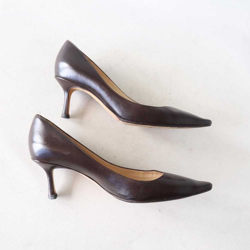 Jimmy Choo pumps, pointed toe, dark brown, size 3… - image 9