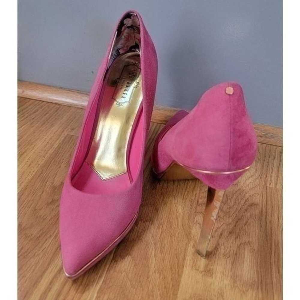 Ted Baker Lziblf Pointed-Toe Pump 
Fuchsia Suede … - image 1