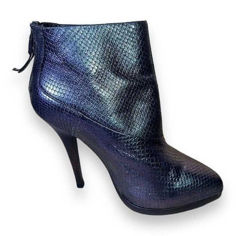 AllSaints Spitelfield Black Iridescent Snakeskin … - image 7