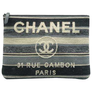 Chanel Deauville cloth clutch bag