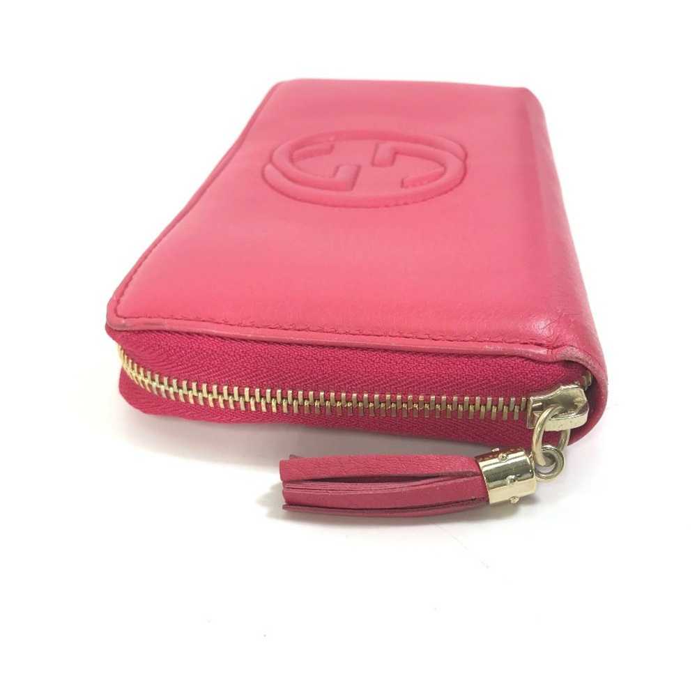 Gucci Zip Around Pink Leather Wallet (Pre-Owned) - image 10