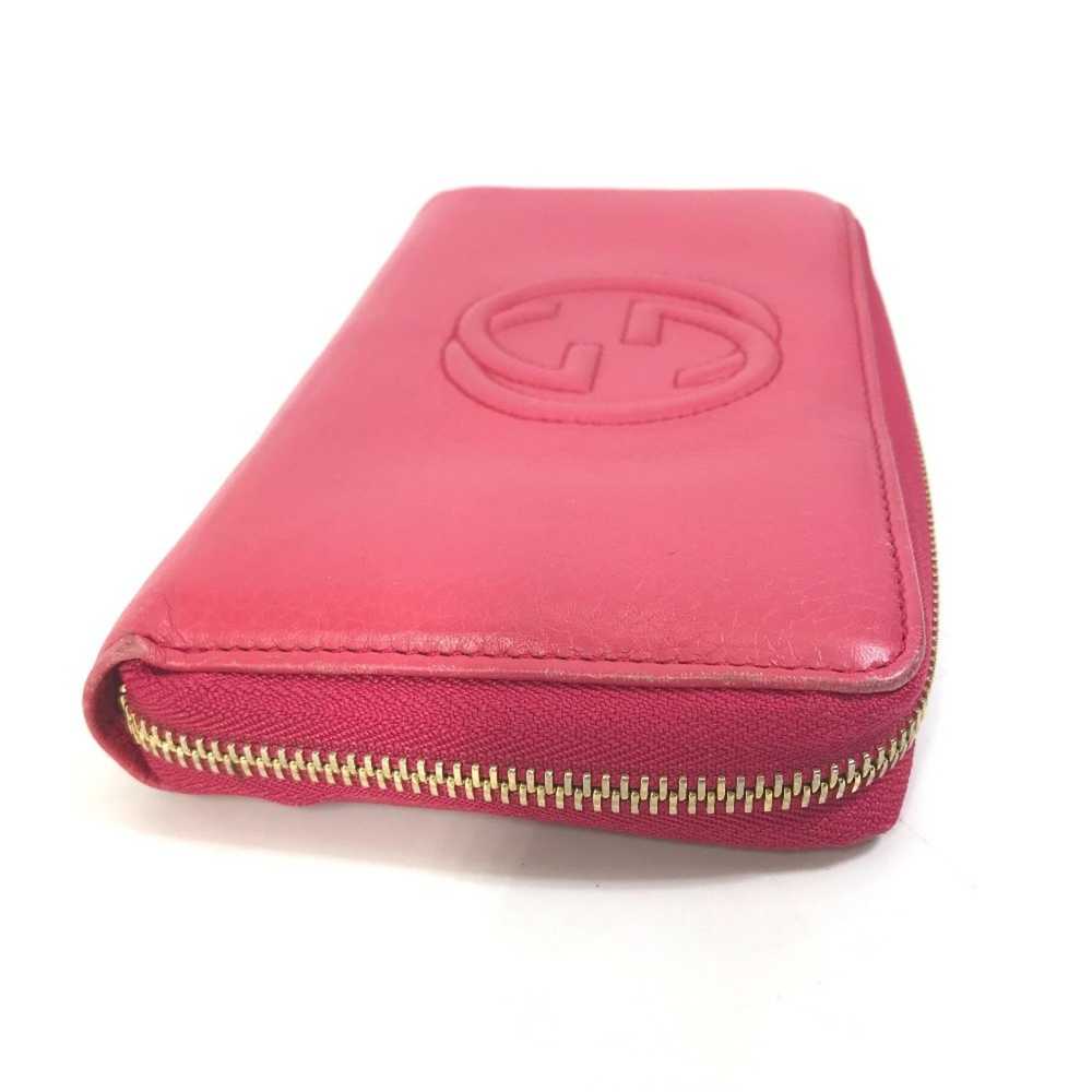 Gucci Zip Around Pink Leather Wallet (Pre-Owned) - image 9