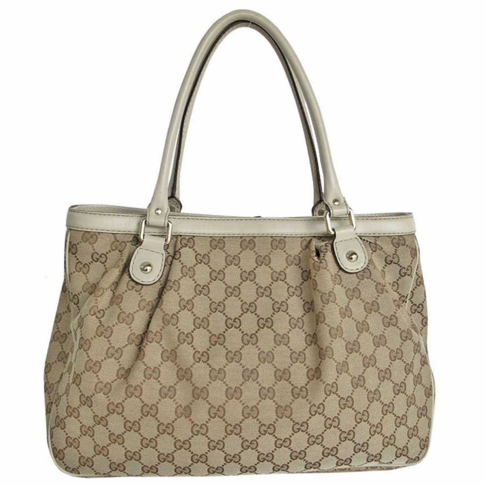 Gucci Gg Canvas Beige Canvas Handbag (Pre-Owned) - image 2