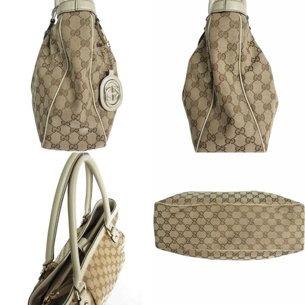 Gucci Gg Canvas Beige Canvas Handbag (Pre-Owned) - image 3