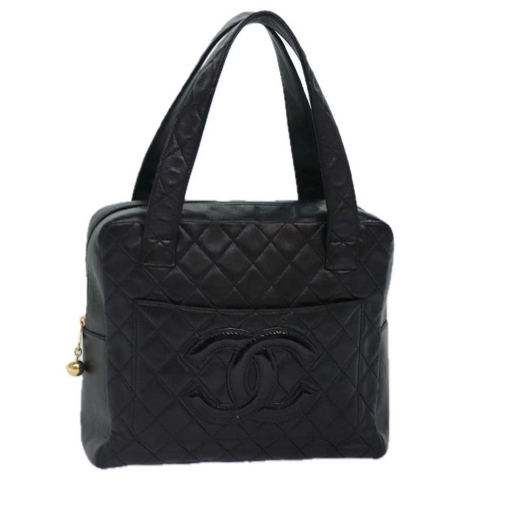 Chanel CHANEL Matelasse COCO Mark Hand Bag Lamb S… - image 1