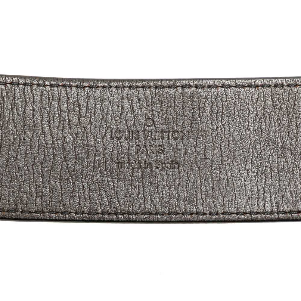 Brown Louis Vuitton LV Initiales Leather Belt - image 5