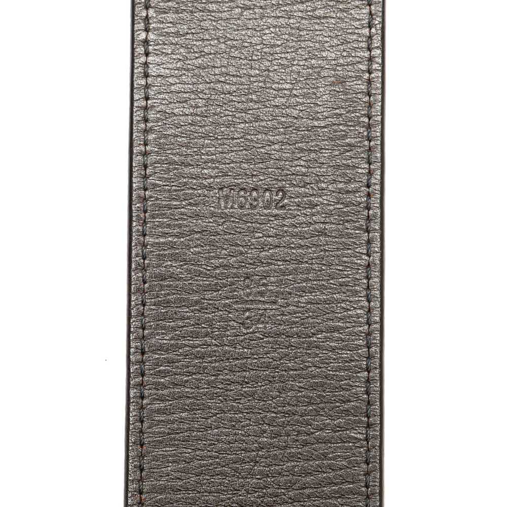 Brown Louis Vuitton LV Initiales Leather Belt - image 6