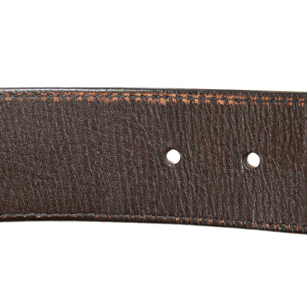 Brown Louis Vuitton LV Initiales Leather Belt - image 7