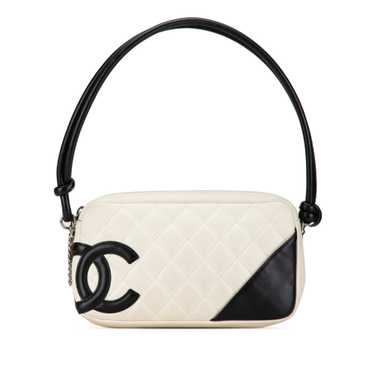 White Chanel Cambon Ligne Shoulder Bag