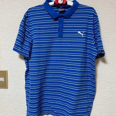 PUMA short-sleeve polo shirt vintage.