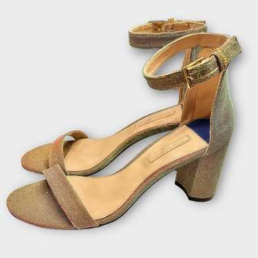 Stuart Weitzman Glitter Nudist Sandal - image 1