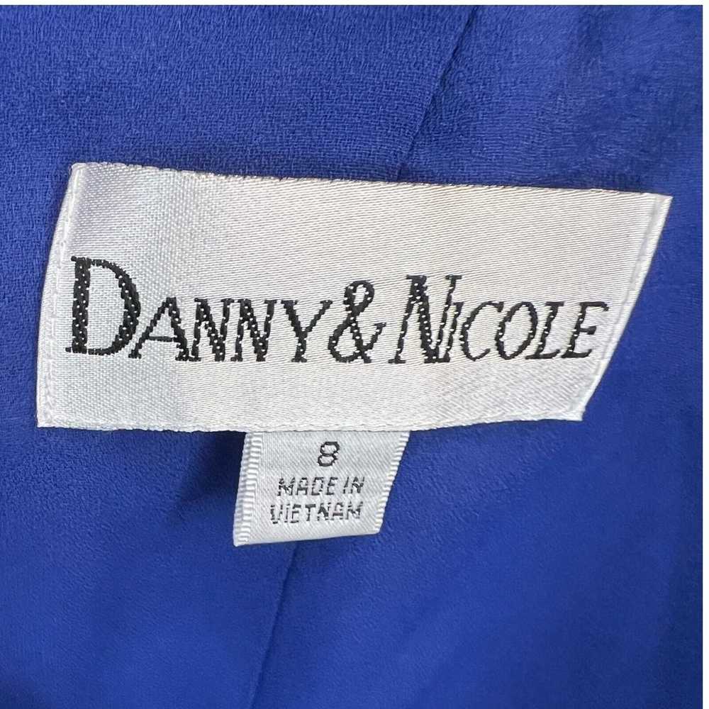 Danny & Nicole Royal Blue Size 8 Short Sleeve But… - image 5