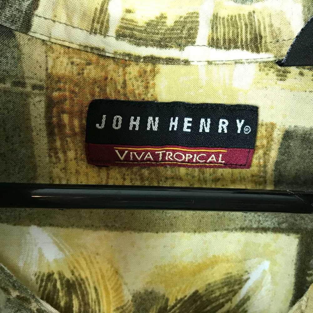 Vintage John Henry Viva Tropical Hawaiian Shirt S… - image 7