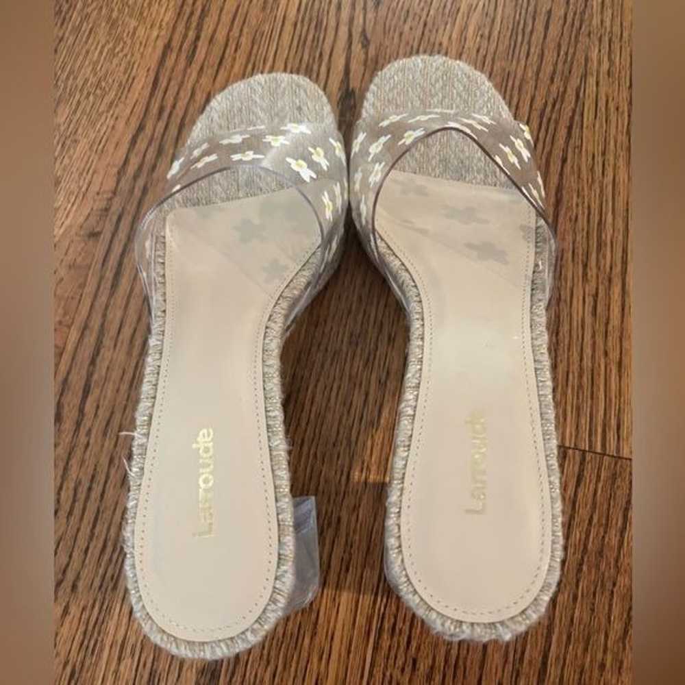 Larroude | Jenn Lucite Sandals Daisy Sz 8 - image 6