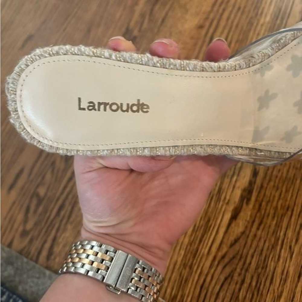 Larroude | Jenn Lucite Sandals Daisy Sz 8 - image 7