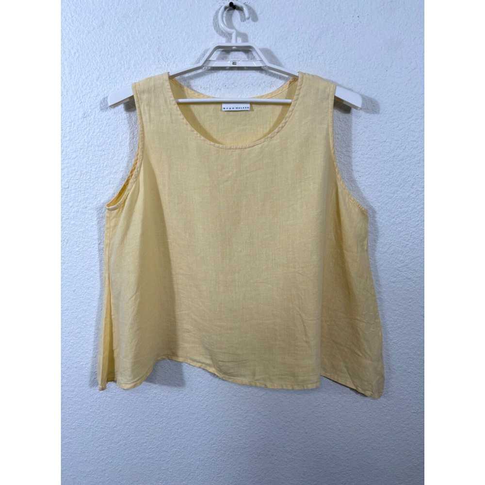 Vintage Bryn Walker Tank Top Womens Large Yellow … - image 2