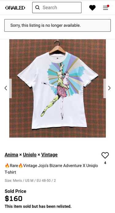 Anima × Uniqlo × Vintage Vintage JoJo’s Bizarre Ad