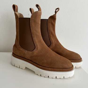 Dear Frances DEAR FRANCES tony boots brown white … - image 1