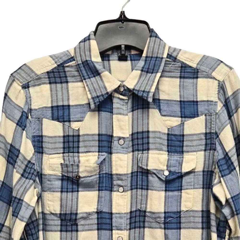 Chaps Chaps Mens Medium Long Sleeve Plaid Pearl S… - image 2