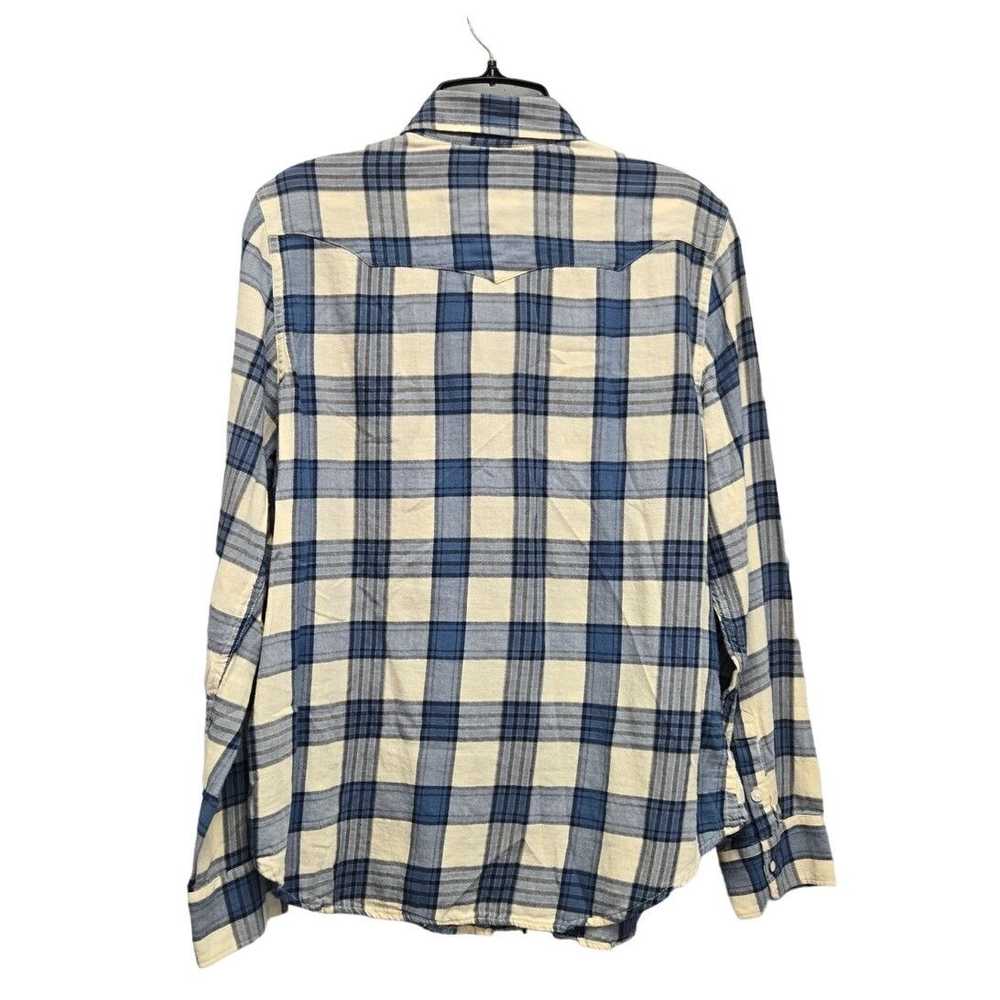 Chaps Chaps Mens Medium Long Sleeve Plaid Pearl S… - image 3