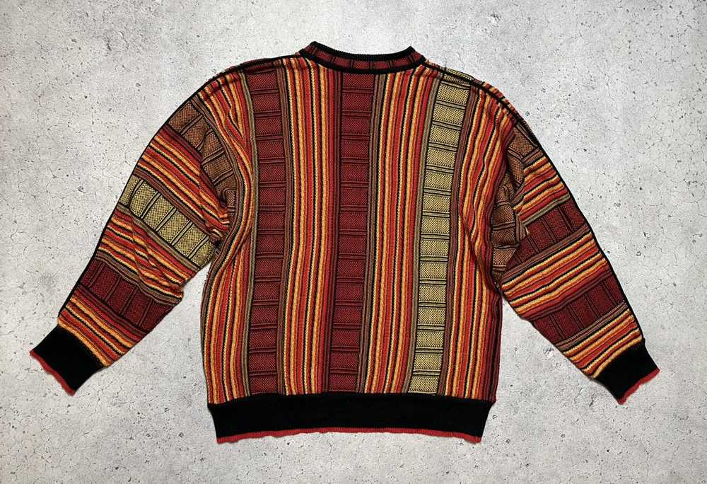 Carlo Colucci × Coloured Cable Knit Sweater × Lux… - image 2