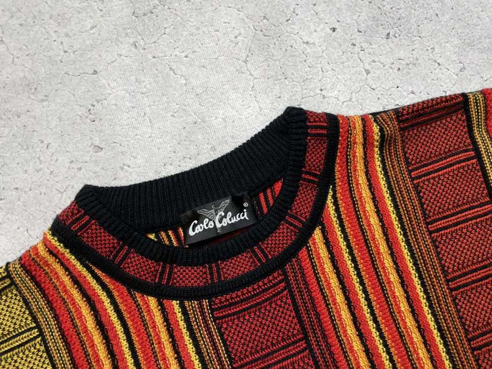 Carlo Colucci × Coloured Cable Knit Sweater × Lux… - image 7