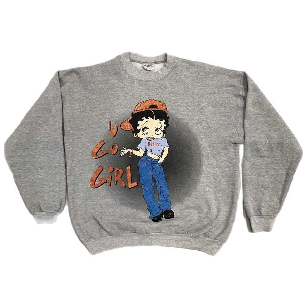 Hanes Vintage 90s Betty Boop Sweatshirt - image 1