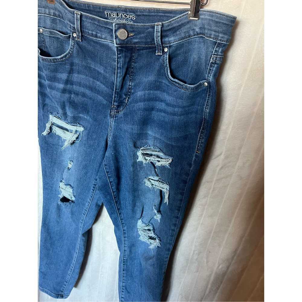 Other Maurices Ever Flex High Rise Distressed Jea… - image 3