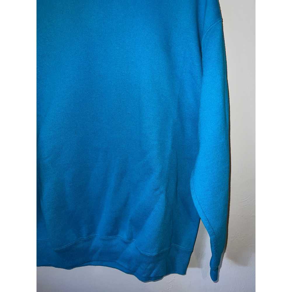 Jerzees 90s Jerzees Super Sweats Blue Blank Sweat… - image 4