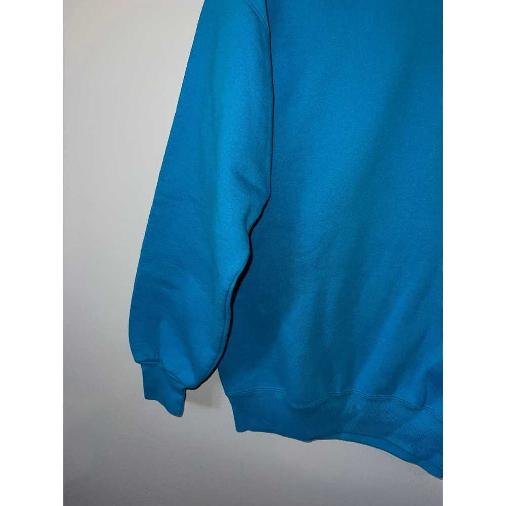 Jerzees 90s Jerzees Super Sweats Blue Blank Sweat… - image 5